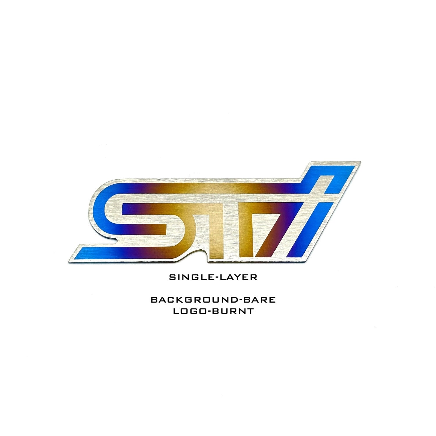 JDC チタン「STI」メッシュグリルバッジ（ユニバーサル）