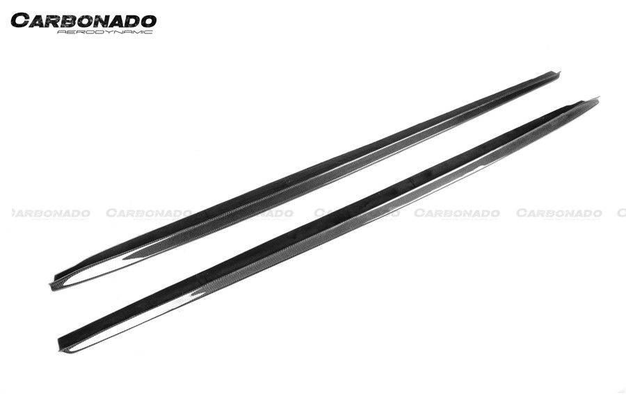 Carbonado 2018-2023 BMW F90 M5 D3 Style Carbon Fiber Side Skirts