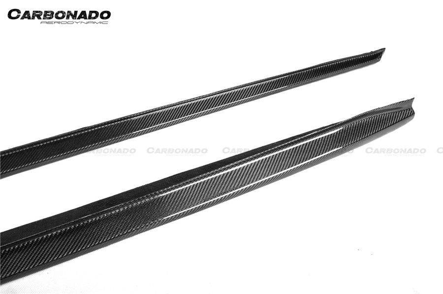 Carbonado 2018-2023 BMW F90 M5 D3 Style Carbon Fiber Side Skirts