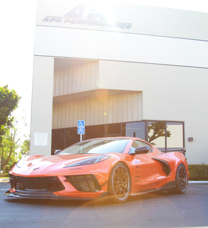 APR Carbon Fiber Front Bumper Side Bezels (2020+ Chevrolet Corvette C8)