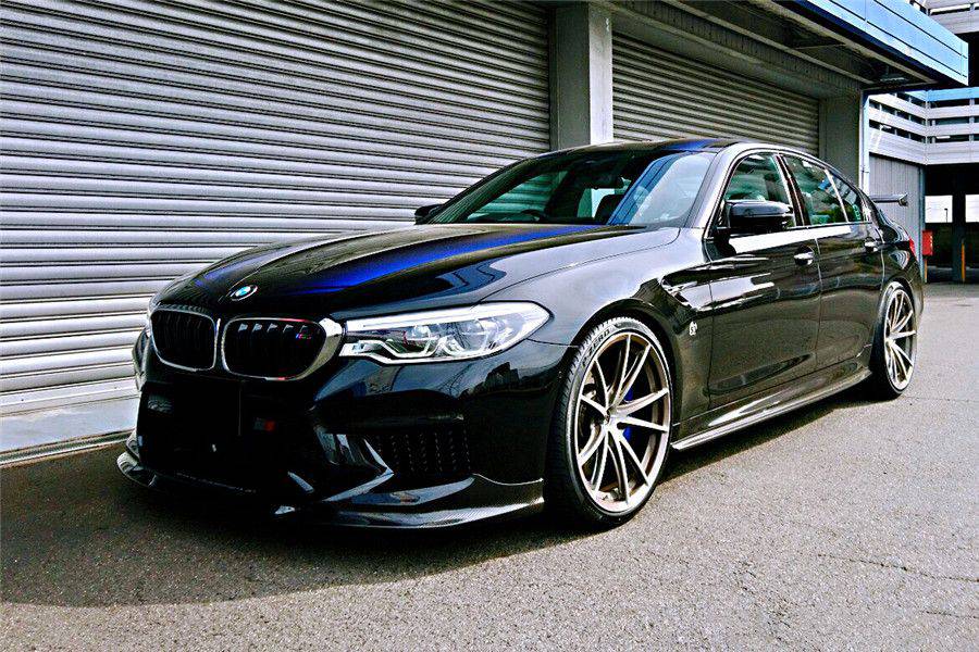 Carbonado 2018-2020 BMW F90 M5 And Competition D3 Style Carbon Fiber Front Lip (NOT LCI)