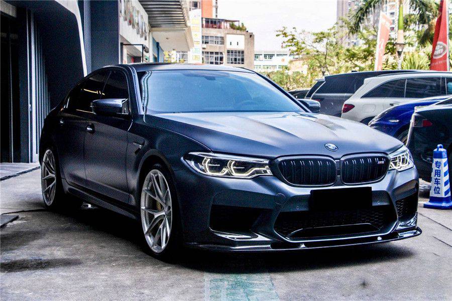 Carbonado 2018-2020 BMW F90 M5 And Competition D3 Style Carbon Fiber Front Lip (NOT LCI)