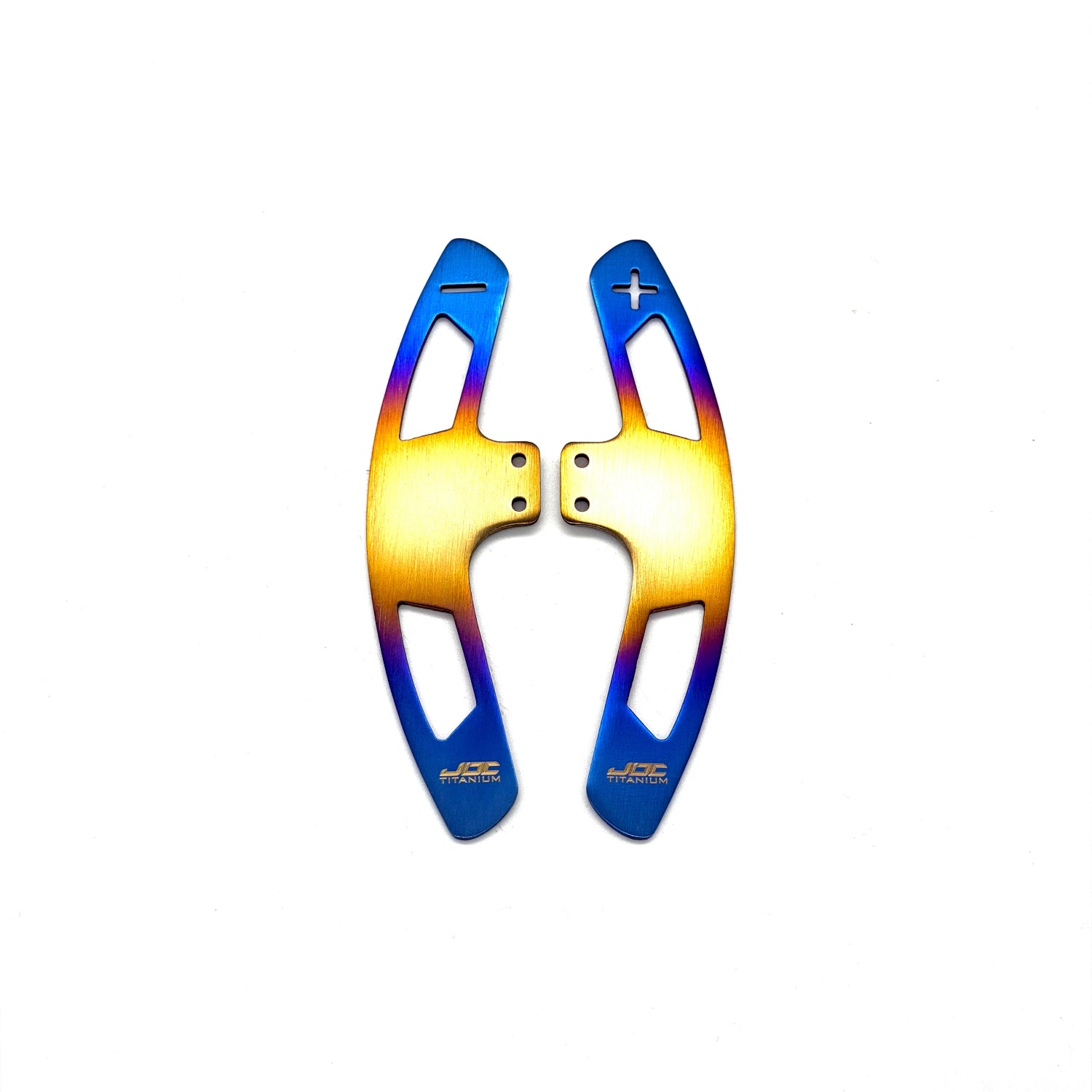 JDC Titanium Paddle Shifters for JQ Werks Steering Wheels