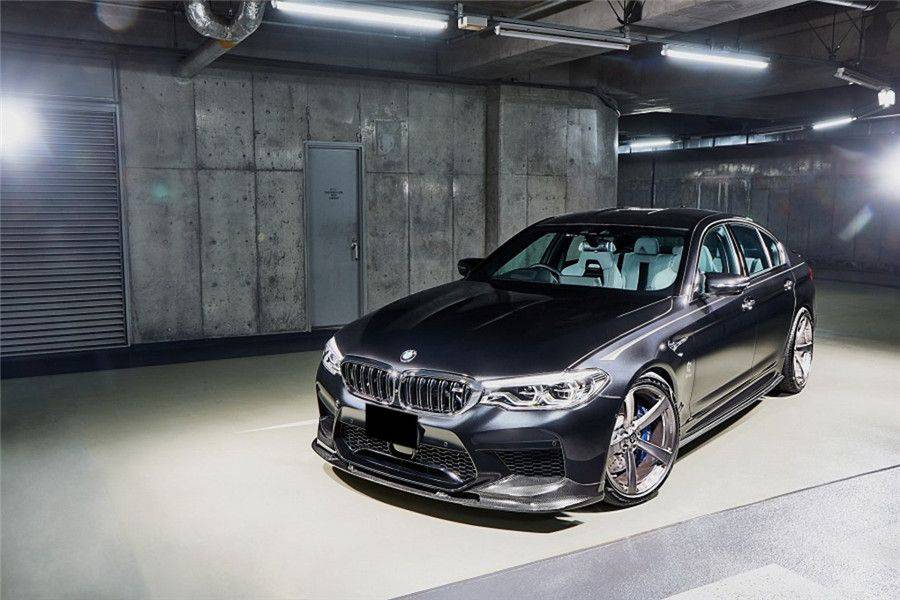Carbonado 2018-2020 BMW F90 M5 And Competition D3 Style Carbon Fiber Front Lip (NOT LCI)
