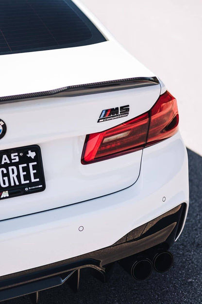 Carbonado 2018-2023 BMW F90 M5 MP Style Carbon Fiber Trunk Spoiler