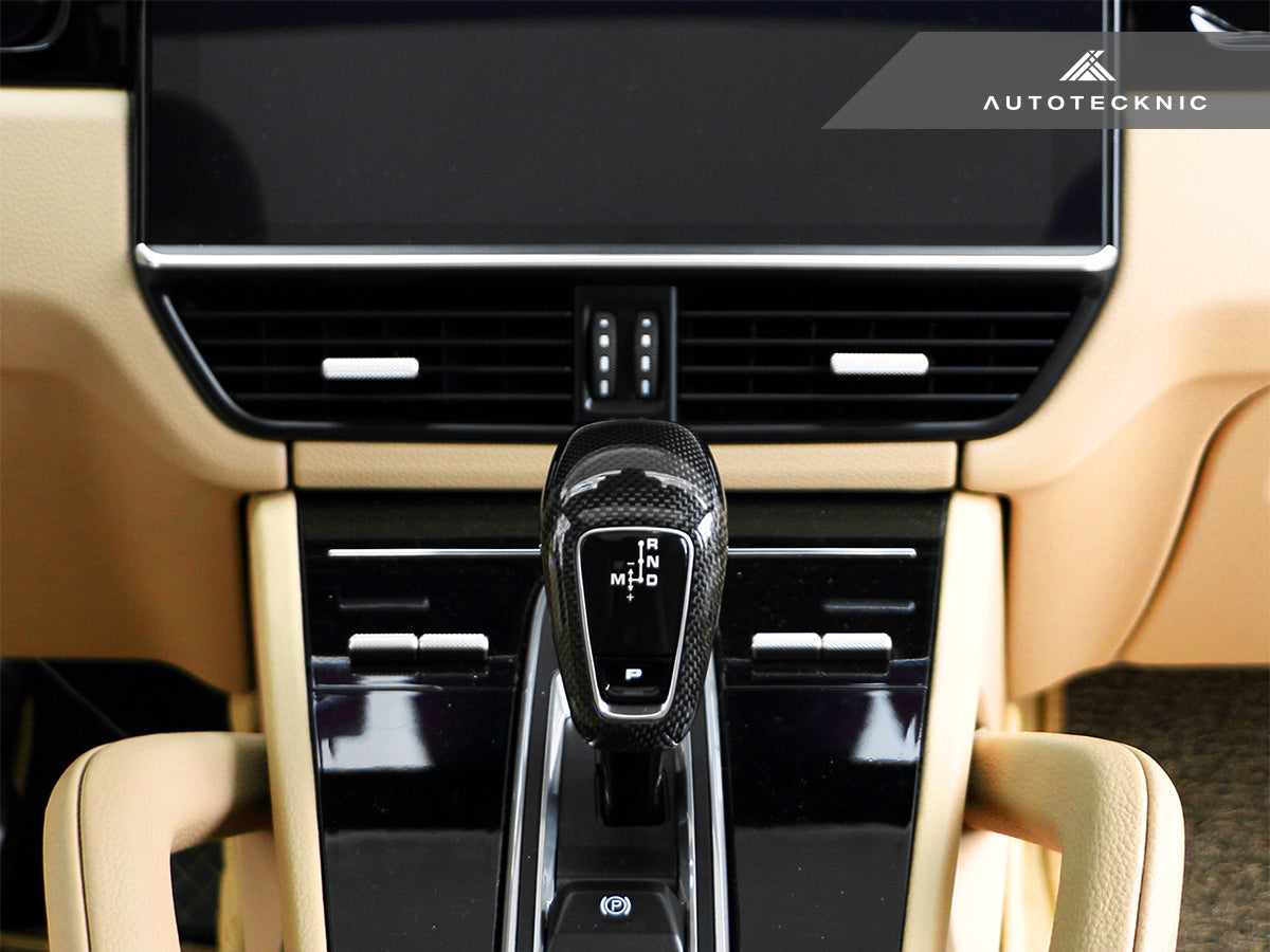 AutoTecknic Carbon Fiber Gear Selector Cover - Porsche 9Y0 Cayenne 2019-2025