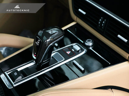 AutoTecknic Carbon Fiber Gear Selector Cover - Porsche 9Y0 Cayenne 2019-2025