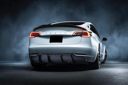 Carbonado 2017-2023 Tesla Model 3 VRS Style Carbon Fiber Rear Lip Diffuser