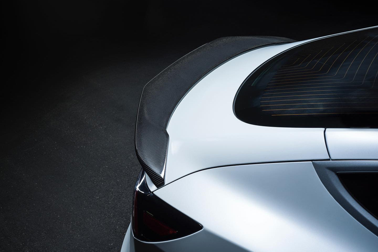 Alerón de maletero de fibra de carbono estilo Tesla Model 3 VRS Carbonado 2017-2023