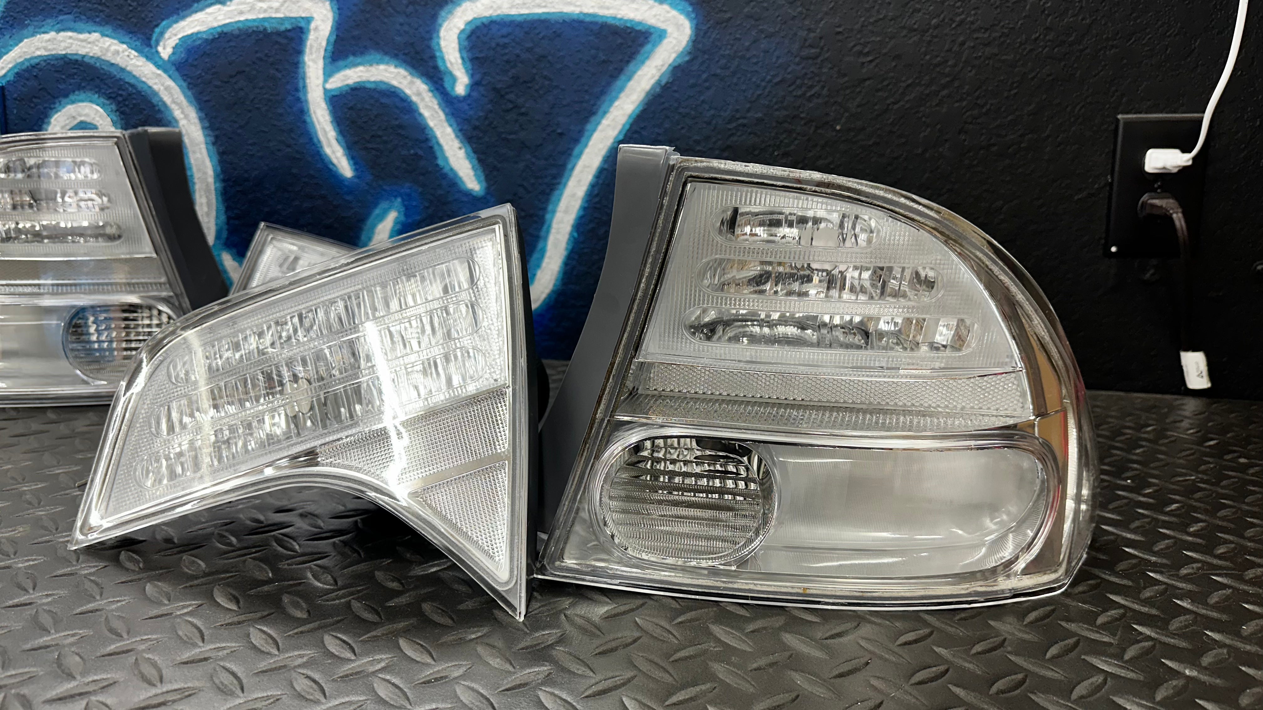 NTXGlow Custom Clear Lens Oem Tail Lights (2006-2011 Honda Civic Sedan)