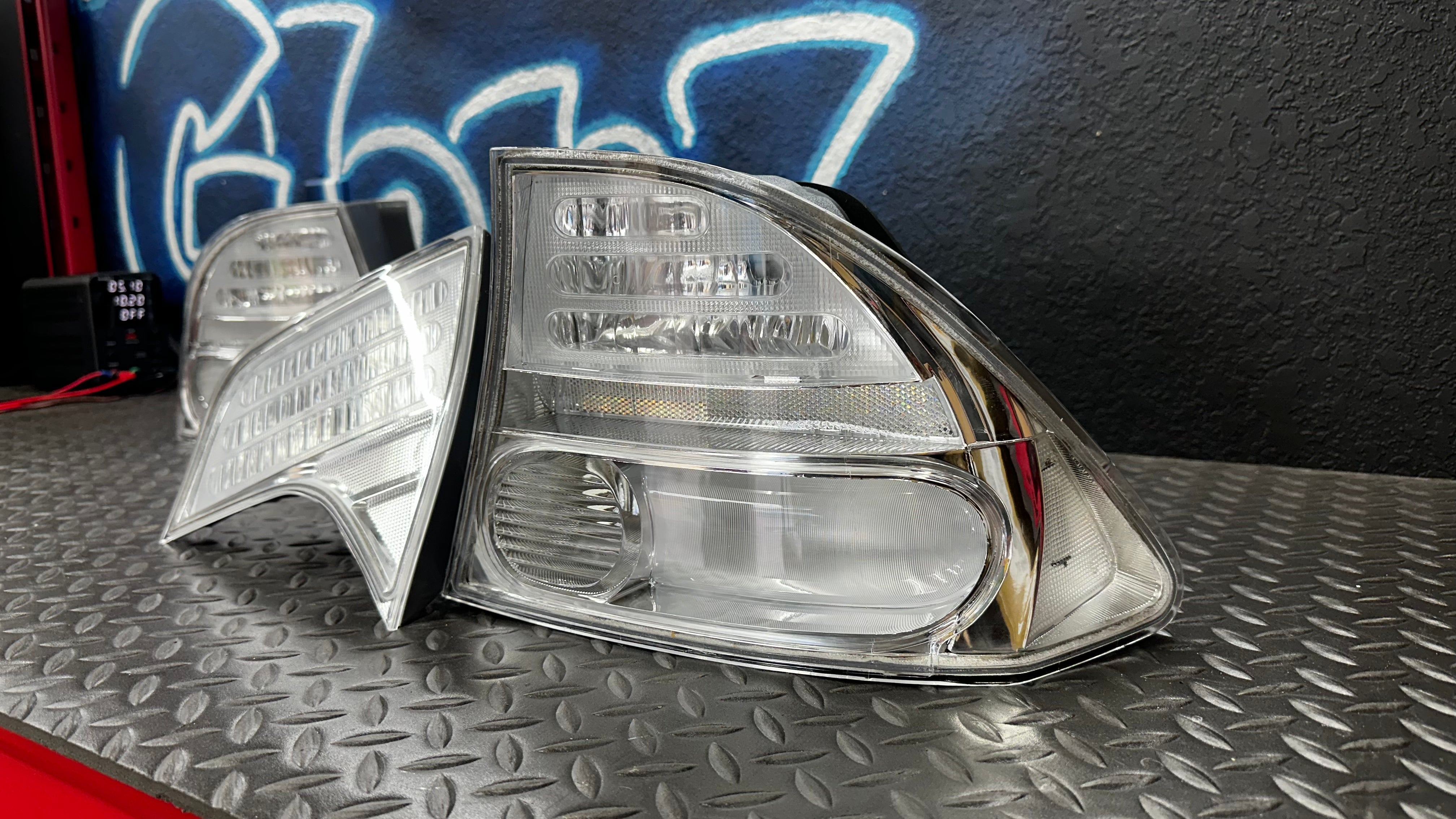 NTXGlow Custom Clear Lens Oem Tail Lights (2006-2011 Honda Civic Sedan)