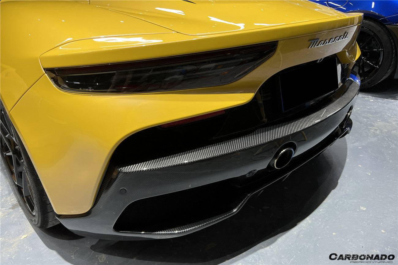 Carbonado 2020-2024 Maserati MC20 OEM Style DRY Carbon Fiber Rear Lip Diffuser