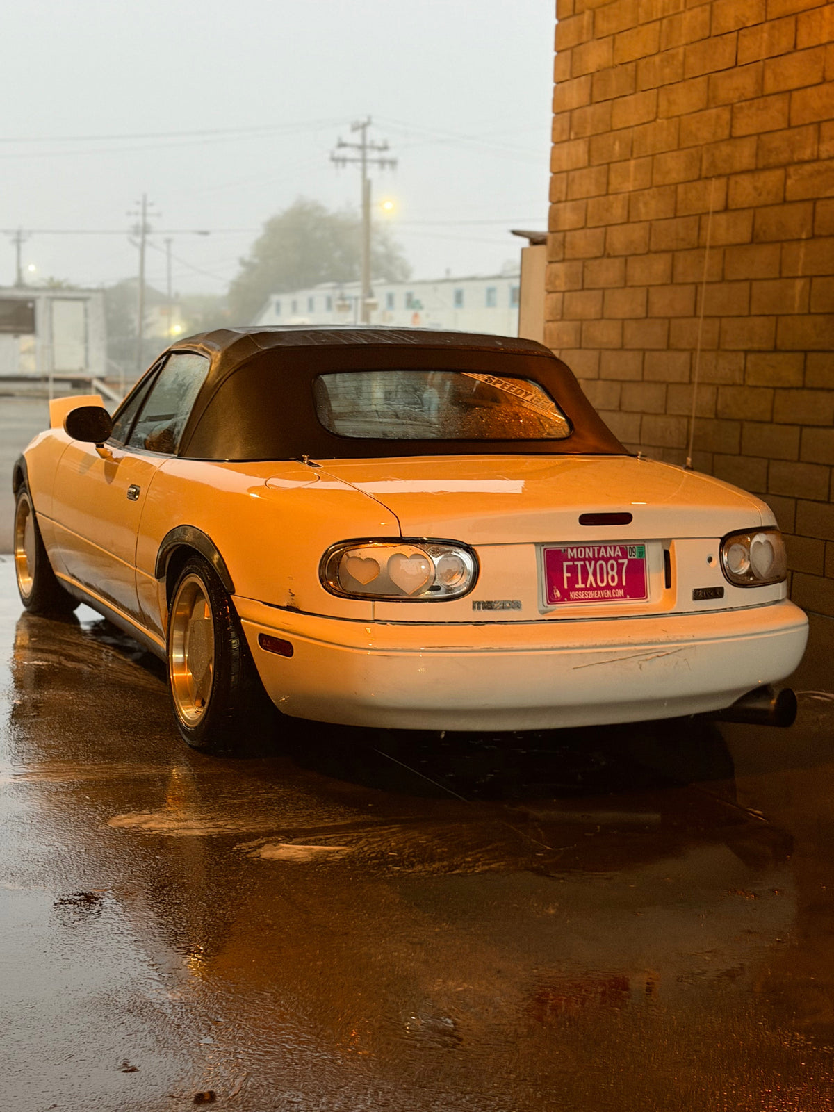 NTXGlow Clear Diffused Heart Tail Lights | 1990-1997 Na Mazda Miata