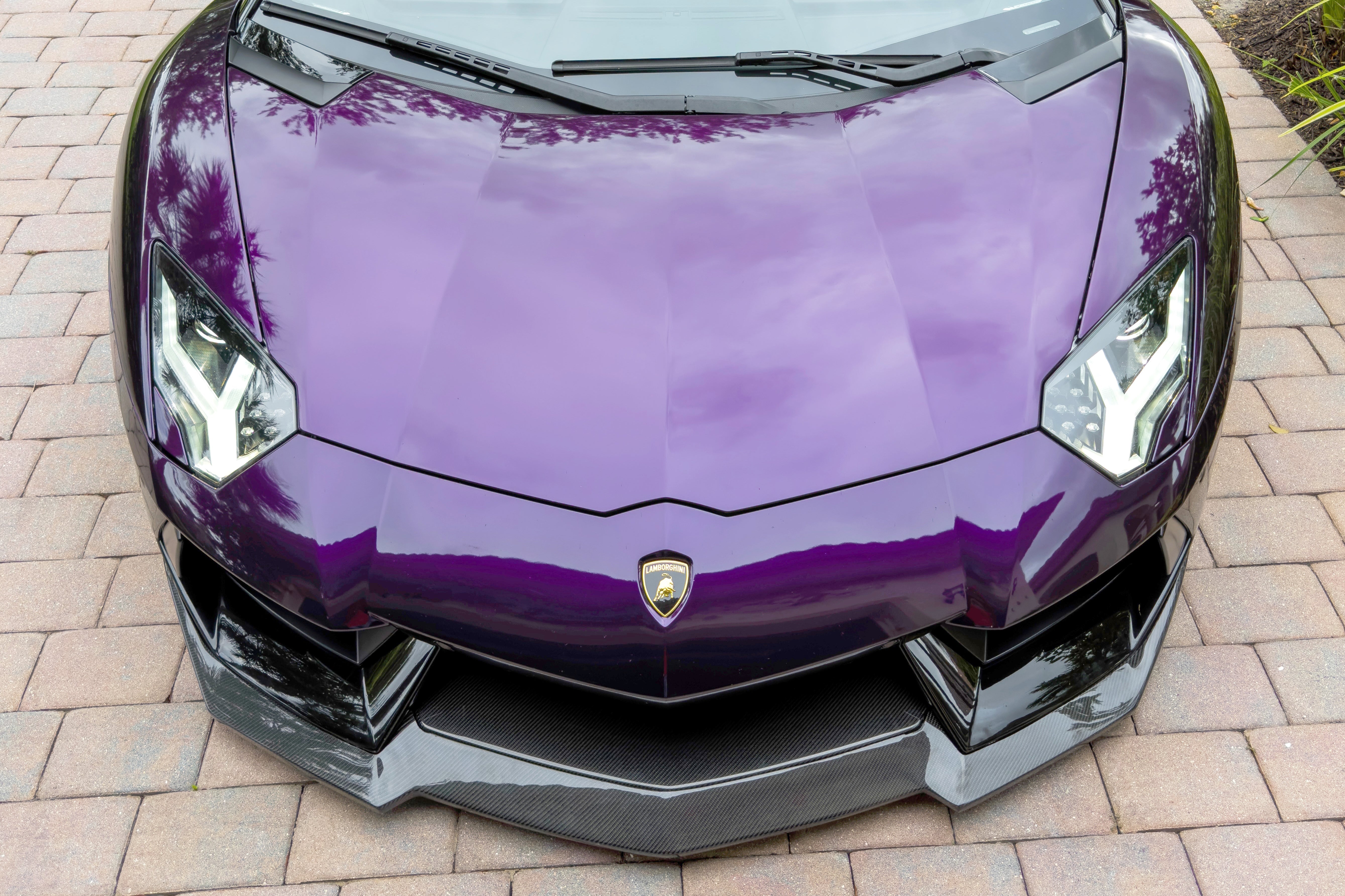 Borde delantero de fibra de carbono estilo DM para Lamborghini Aventador LP700 Coupé Roadster Carbonado 2011-2016
