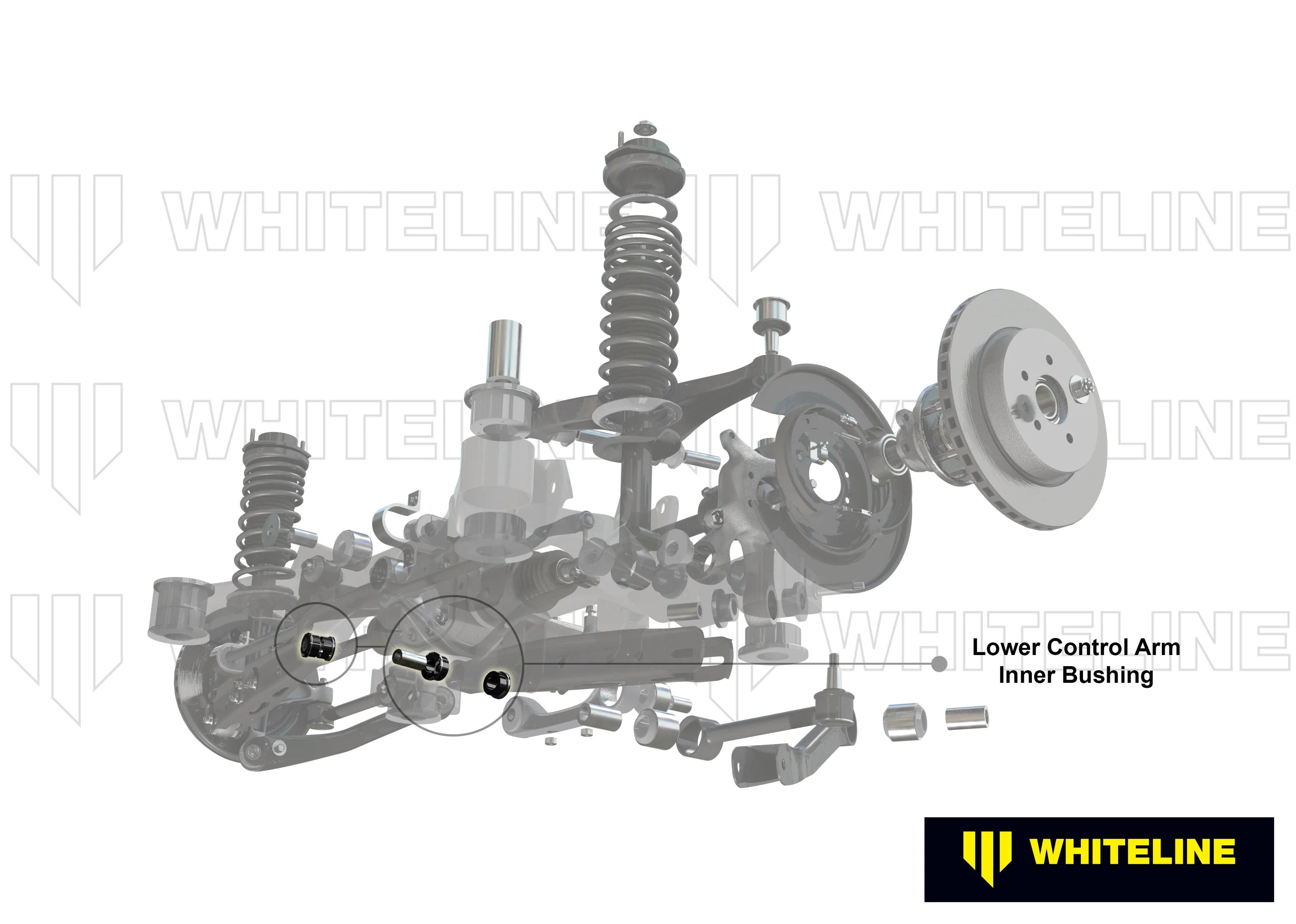 Whiteline Rear Control Arm Lower Rear Inner Bushing Kit (06-13 Lexus IS250/08-13 Lexus IS350)