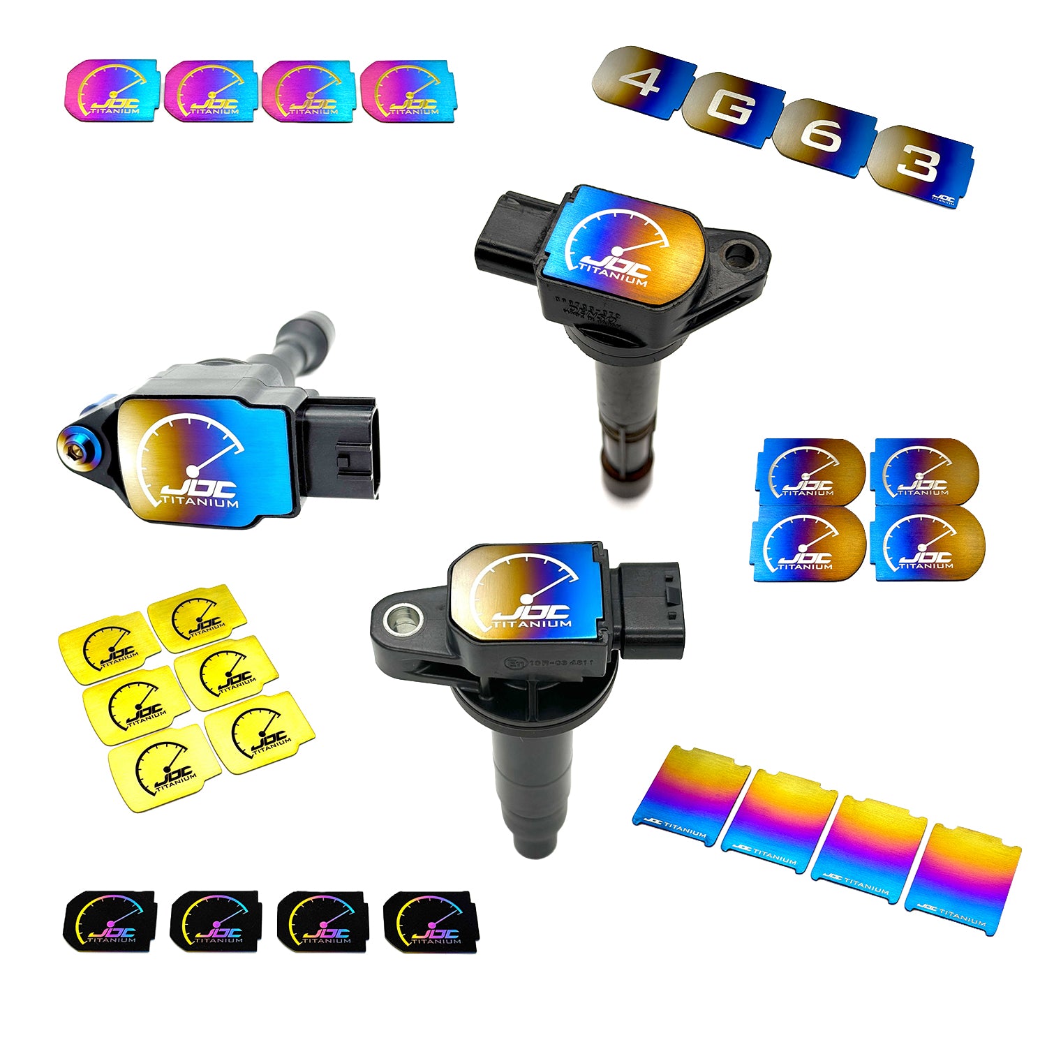JDC Titanium Ignition Coil Plaques (Multiple Applications)