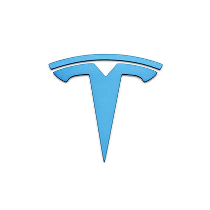 JDC Titanium "Tesla" Badge — Aqua