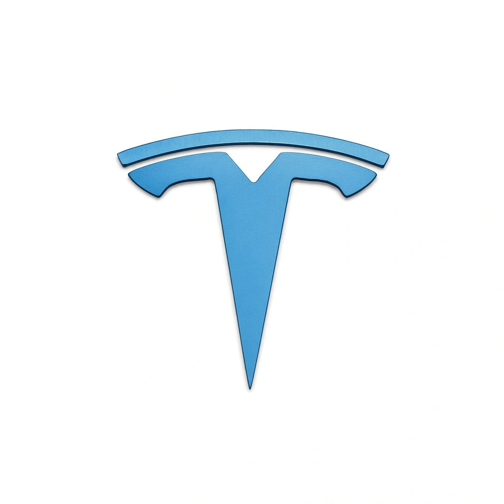 JDC Titanium "Tesla" Badge — Sky Blue