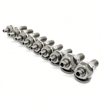 JDC Titanium Exhaust Manifold Stud Kit | Evo 1–9 / 2G DSM — Bare — 6 Point