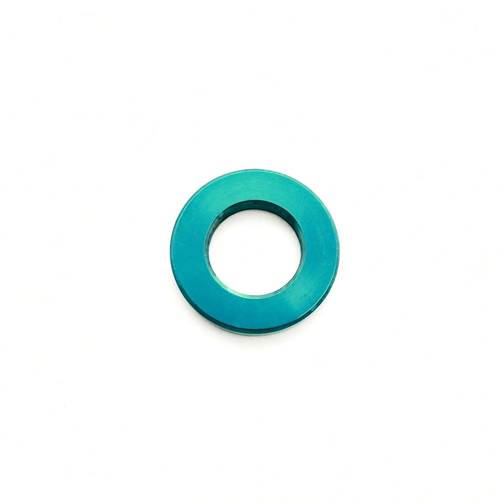 JDC Titanium Flat Washers | Universal — Teal — M5