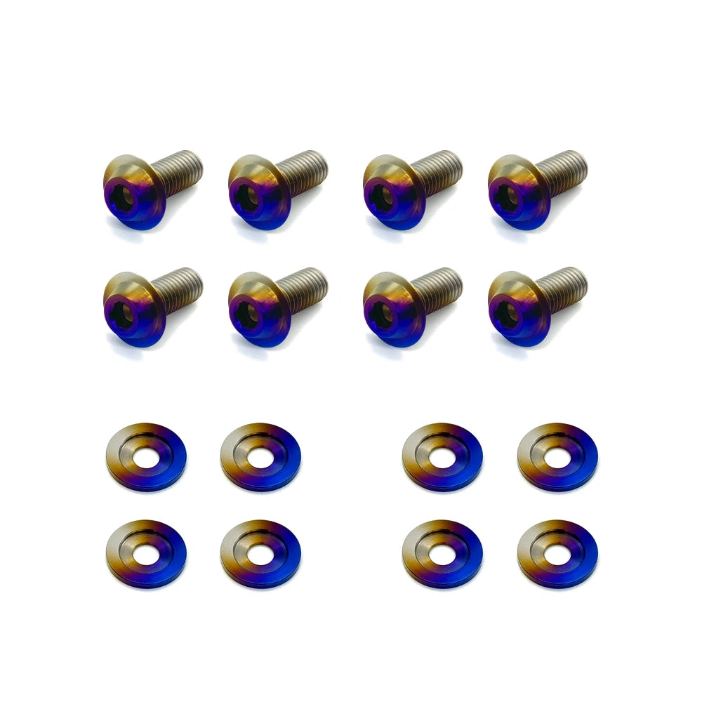 JDC Titanium Intake Pipe Hardware | 2023+ FL5 Civic Type R — Burnt — Flush-Fit Allen