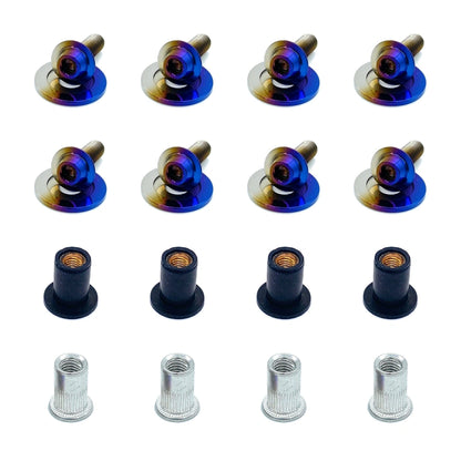 JDC Titanium Radiator Cooling Shroud Plastic Clip Replacement Kit | Nissan R35 GT-R — Burnt — No Thanks