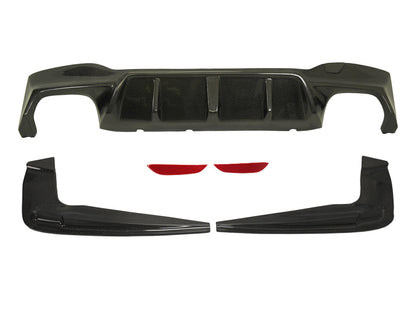Difusor de parachoques trasero de fibra de carbono estilo 3D para BMW F90 M5 2018-20 de Innovative Motorsports + divisores y alerón para 