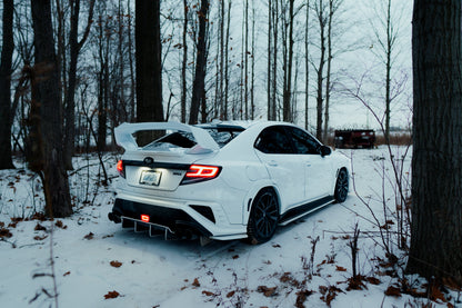 Luces traseras LED OLM Spec-AR (lente transparente/base negra/barra blanca) - WRX 2022+