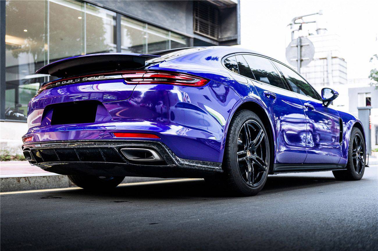Carbonado 2017-2023 Porsche Panamera 971 4S    4    GTS OD Style Carbon Fiber Rear Lip