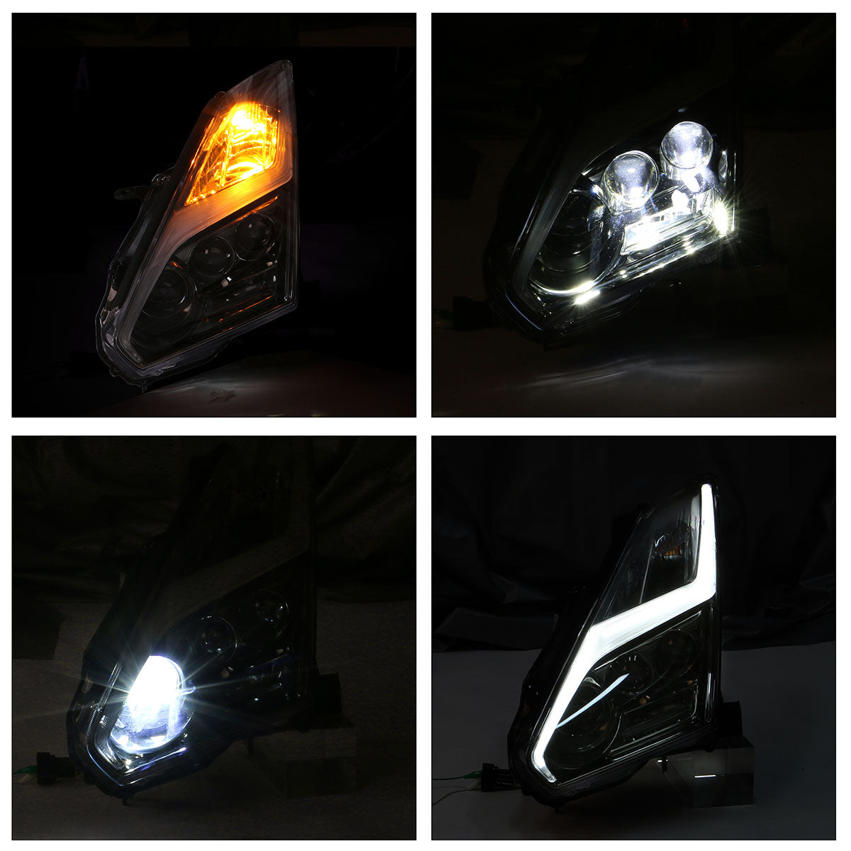 K2 Industries 2009-2024  Nissan R35 GTR LED DRL Headlights(Upgrade 09-16 to 17+)