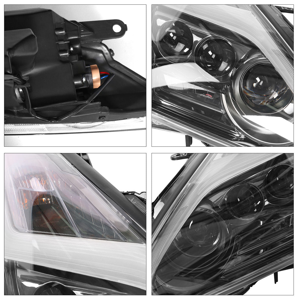 K2 Industries 2009-2024  Nissan R35 GTR LED DRL Headlights(Upgrade 09-16 to 17+)