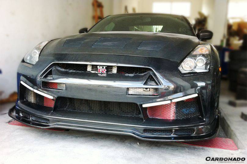 Carbonado 2008-2016 Nissan GTR R35 CBA/DBA LP Style Front Bumper