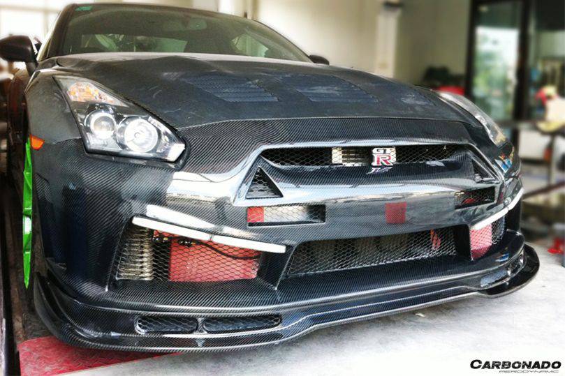 Carbonado 2008-2016 Nissan GTR R35 CBA/DBA LP Style Front Bumper
