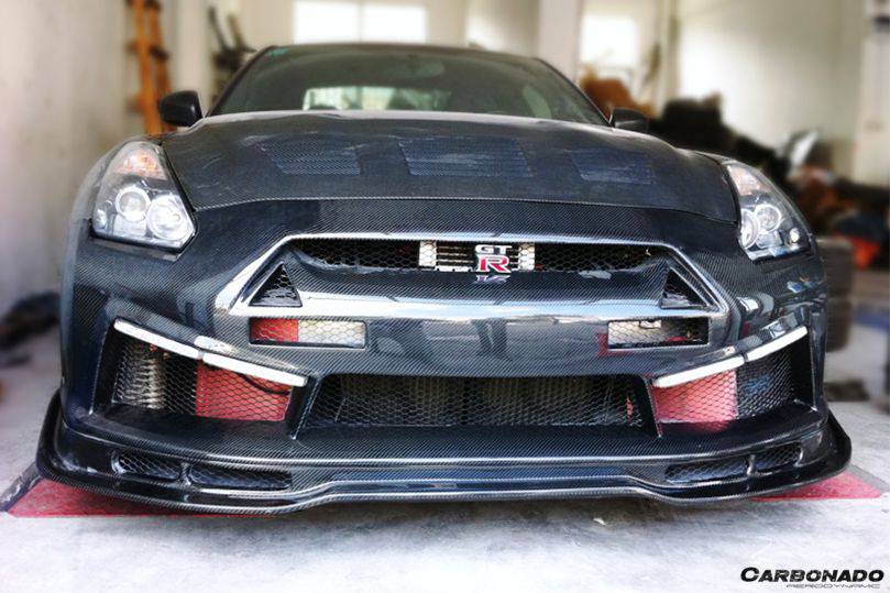 Carbonado 2008-2016 Nissan GTR R35 CBA/DBA LP Style Front Bumper