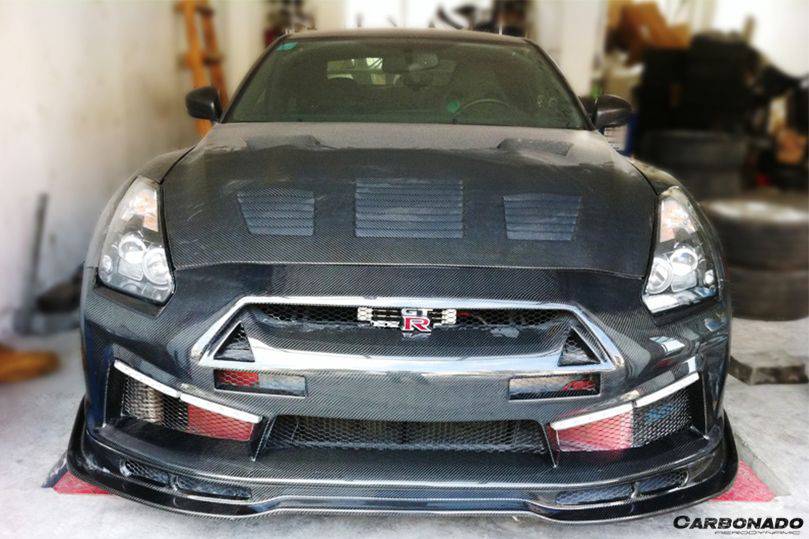 Carbonado 2008-2016 Nissan GTR R35 CBA/DBA LP Style Front Bumper