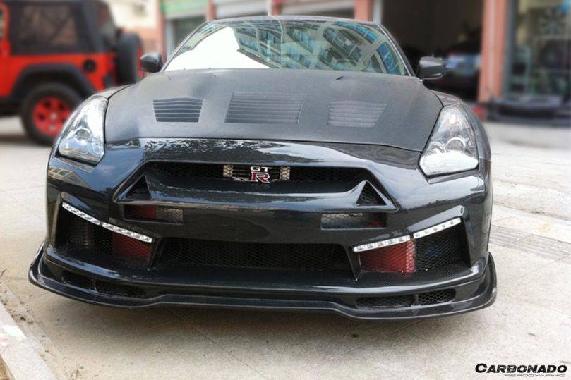 Carbonado 2008-2016 Nissan GTR R35 CBA/DBA LP Style Front Bumper