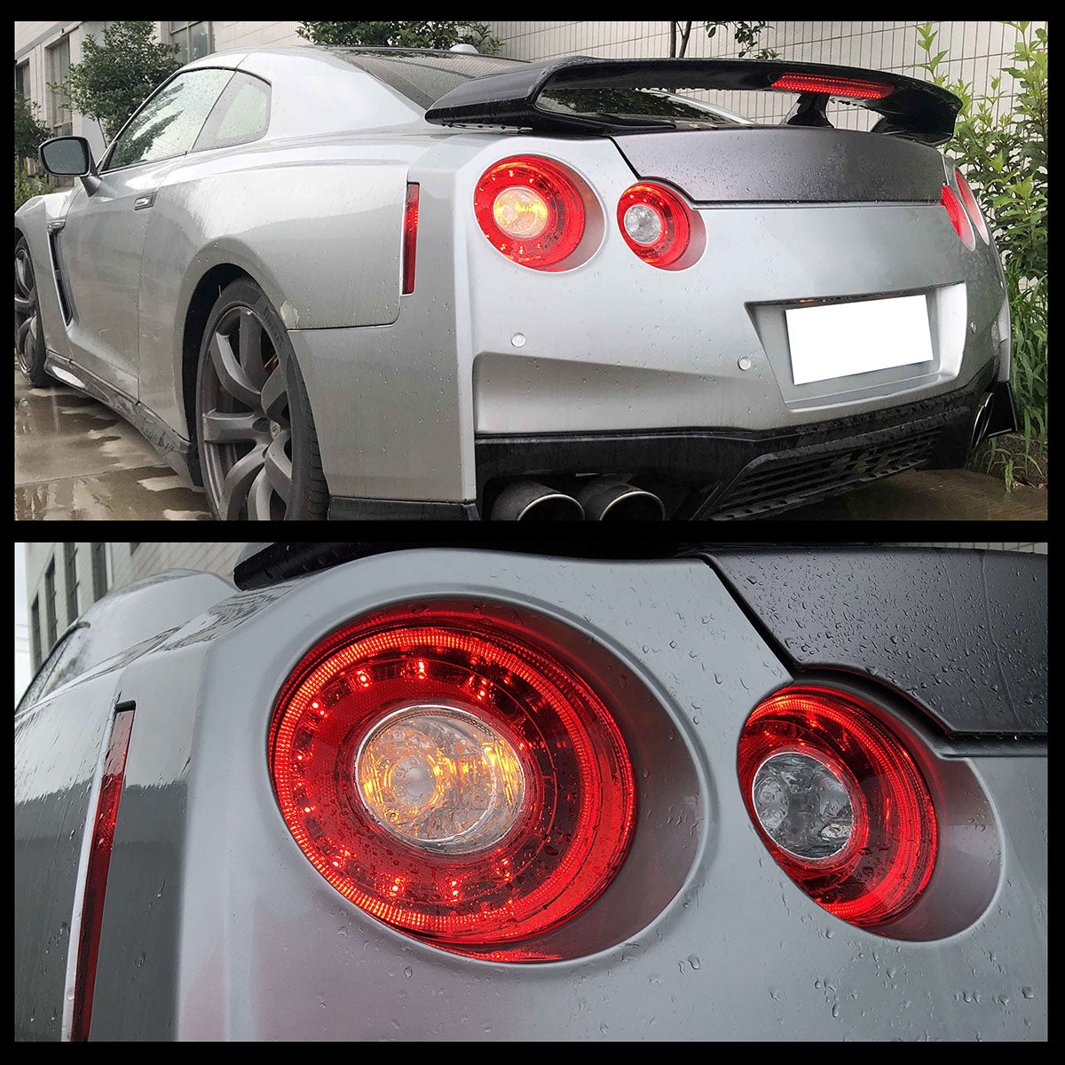 K2 Industries 2009-2024 Nissan R35 GTR Red LED Tail Lights