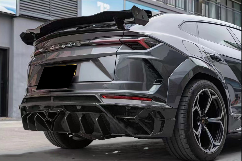 Alerón de fibra de carbono estilo Lamborghini URUS MS Carbonado 2018-2023