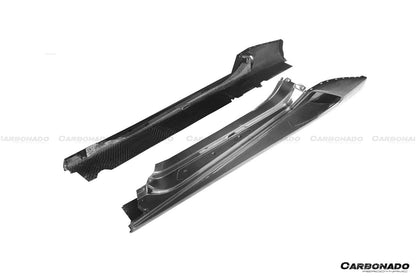 Carbonado 2015-2025 Lamborghini Huracan LP610  LP580  EVO  Tecnica  STO N Style Dry Carbon Fiber Side Skirts