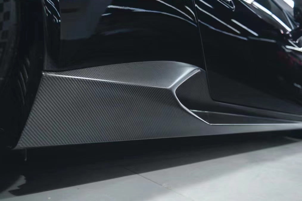 Carbonado 2015-2025 Lamborghini Huracan LP610  LP580  EVO  Tecnica  STO N Style Dry Carbon Fiber Side Skirts