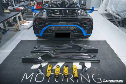 Carbonado 2015-2025 Lamborghini Huracan LP610  LP580  EVO  Tecnica  STO N Style Dry Carbon Fiber Side Skirts