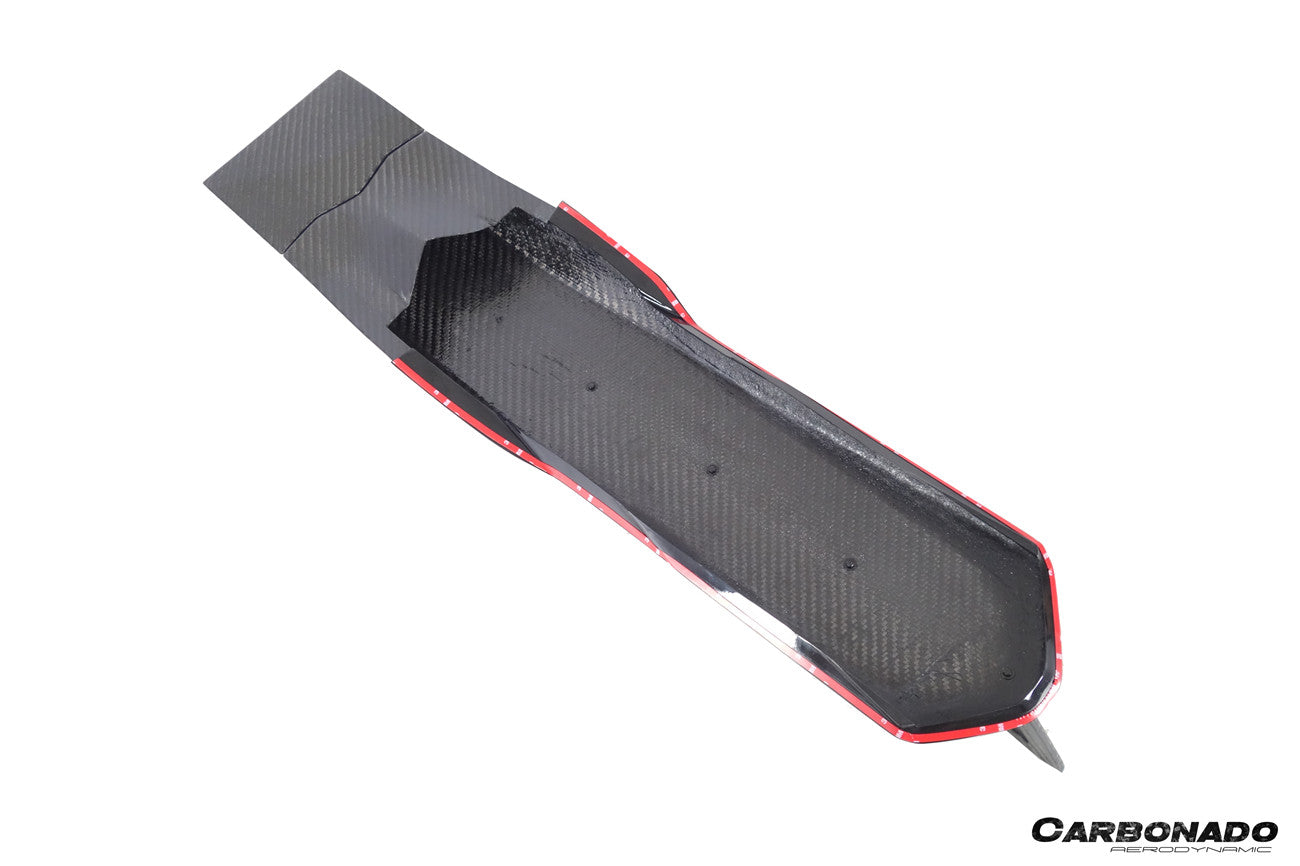 Carbonado 2011-2021 Lamborghini Aventador LP700 LP720 LP750 LP740 Coupe CA Style Carbon Fiber Engine Hood And Wing
