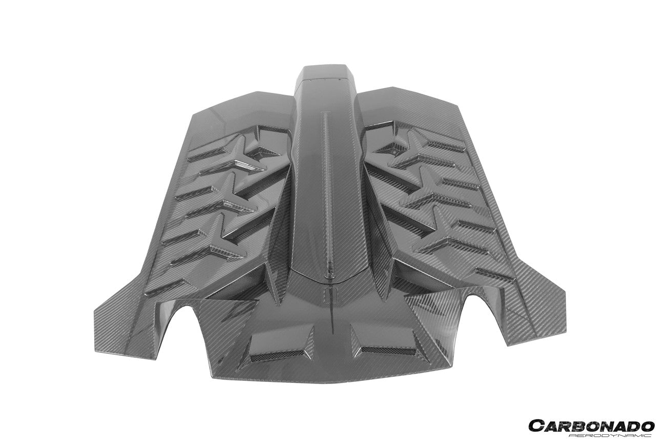Carbonado 2011-2021 Lamborghini Aventador LP700 LP720 LP750 LP740 Coupe CA Style Carbon Fiber Engine Hood And Wing