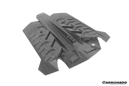 Carbonado 2011-2021 Lamborghini Aventador LP700 LP720 LP750 LP740 Coupe CA Style Carbon Fiber Engine Hood And Wing