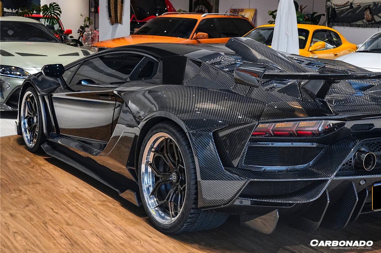Carbonado 2011-2016 Lamborghini Aventador LP700 LP720 LP750 Coupe and Roadster CA Style Rear Side Scoops