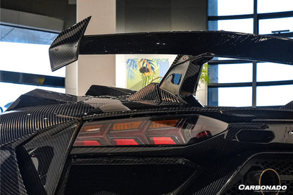 Carbonado 2011-2021 Lamborghini Aventador LP700 LP720 LP750 LP740 Coupe CA Style Carbon Fiber Engine Hood And Wing