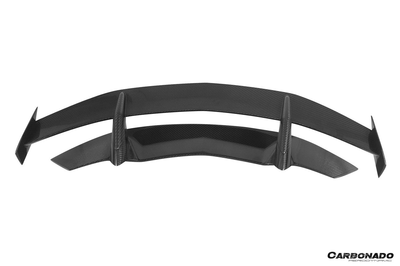 Carbonado 2011-2021 Lamborghini Aventador LP700 LP720 LP750 LP740 Coupe CA Style Carbon Fiber Engine Hood And Wing