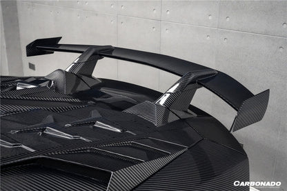 Carbonado 2011-2021 Lamborghini Aventador LP700 LP720 LP750 LP740 Coupe CA Style Carbon Fiber Engine Hood And Wing