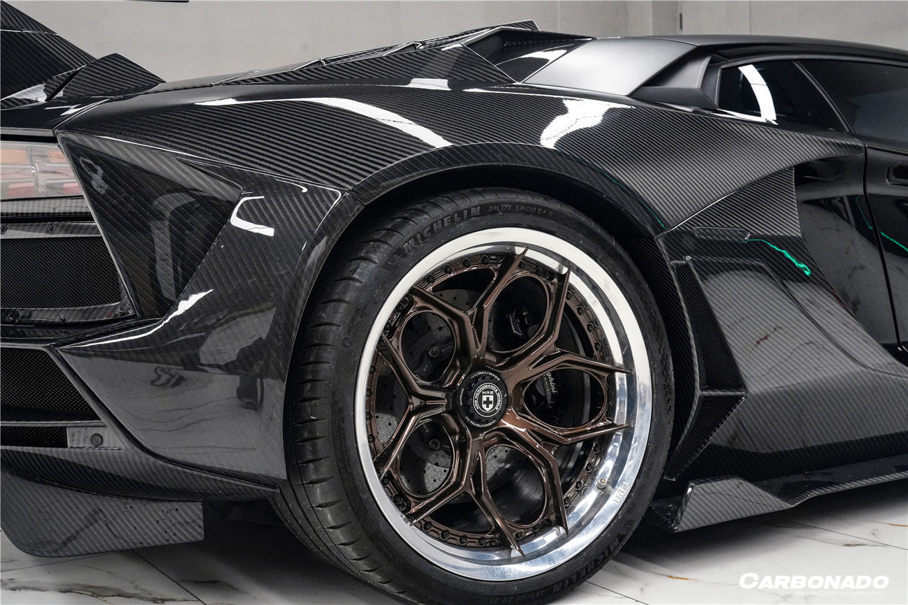 Carbonado 2011-2016 Lamborghini Aventador LP700 LP720 LP750 Coupe and Roadster CA Style Rear Side Scoops