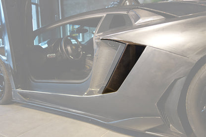 Carbonado 2011-2016 Lamborghini Aventador LP700 Coupe BKSS Style Carbon Fiber Quarter Panel Fender Vent Outside